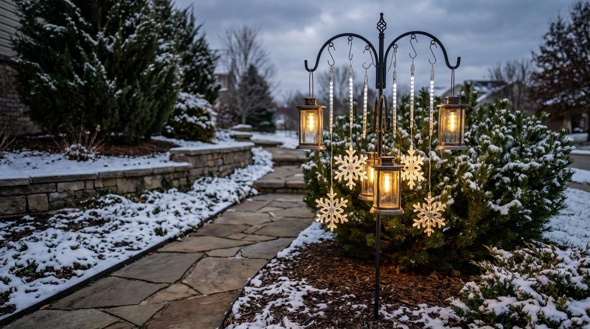 shepherds hook hanging displays