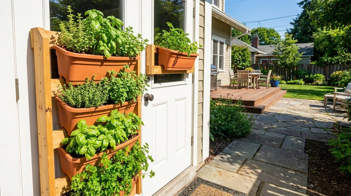 vertical herb garden