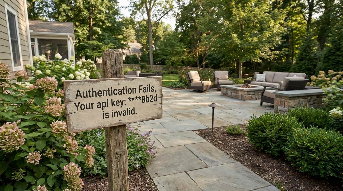 Authentication Fails, Your api key: ****8b2d is invalid