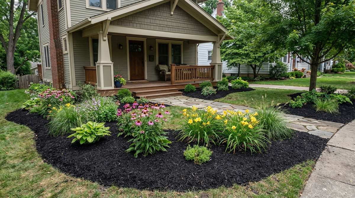mulch bed refresh