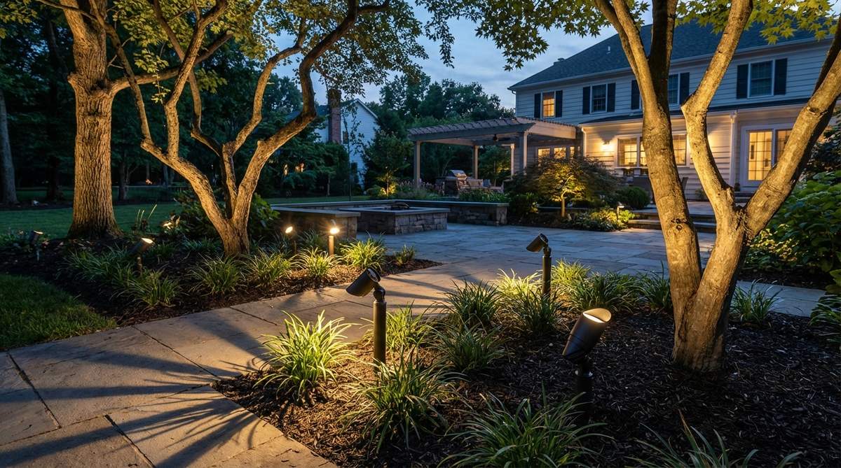 uplighting specimen trees