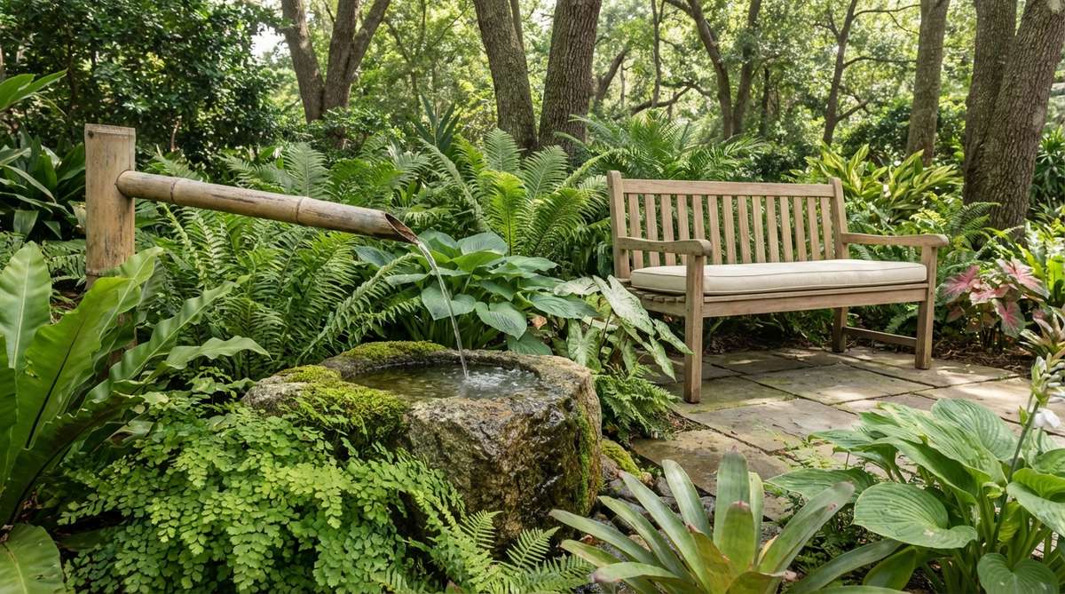 bamboo spout fountain