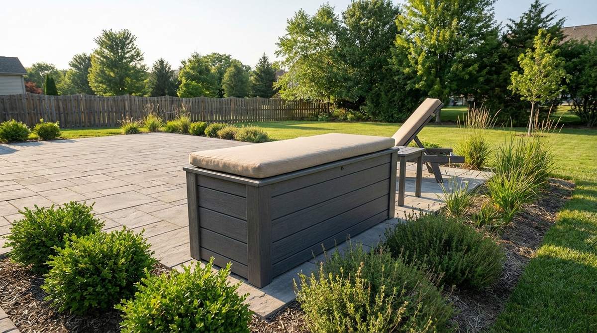 deck box with cushion top
