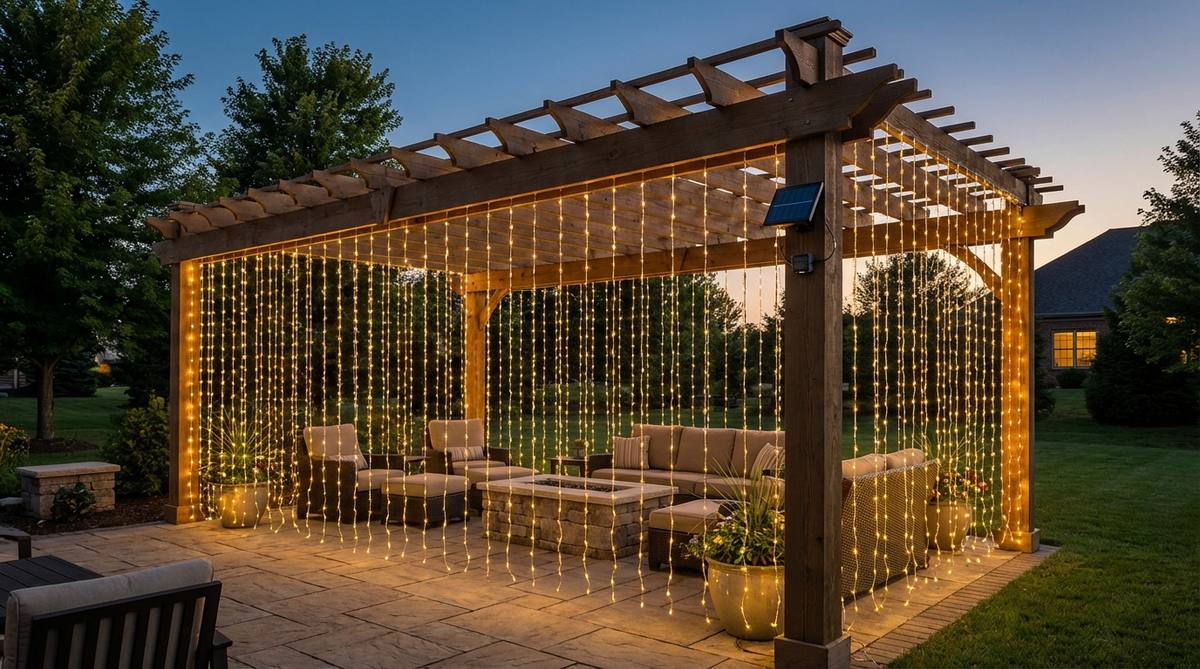 fairy light curtains