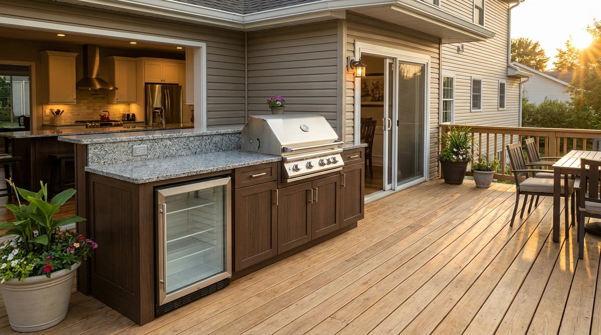 outdoor kitchen stations