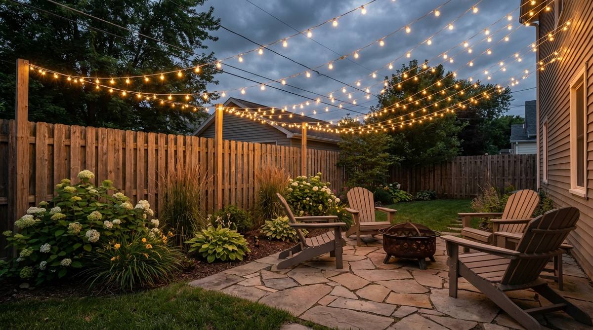 string light canopy