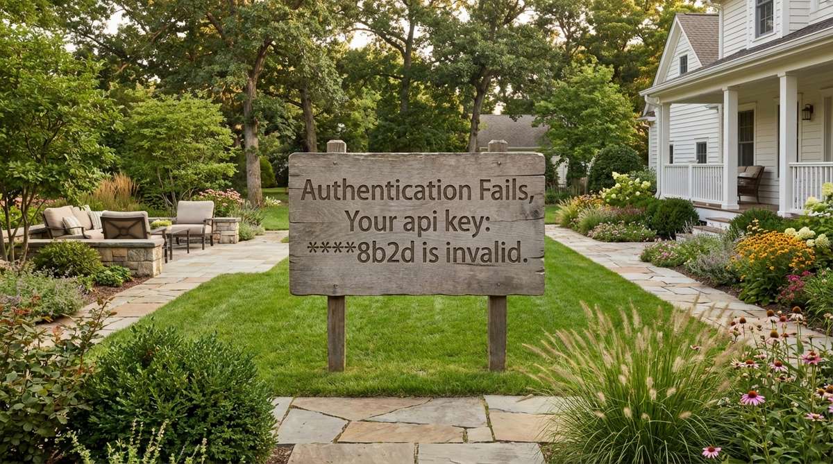 Authentication Fails, Your api key: ****8b2d is invalid