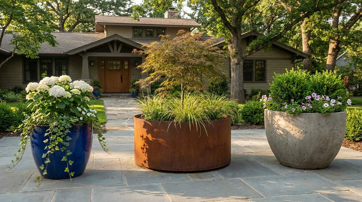 oversized statement planters