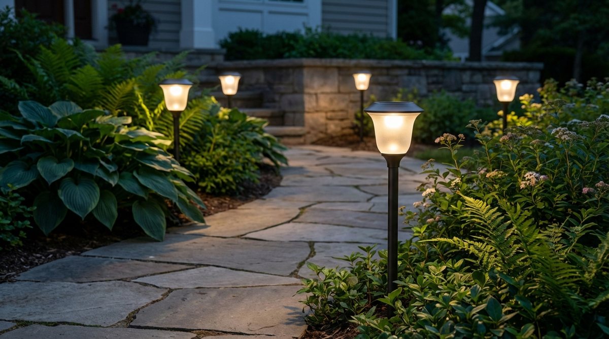 solar powered pathway markers