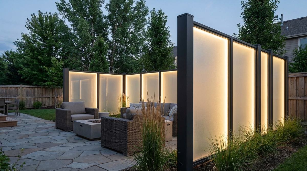 backlit translucent panels