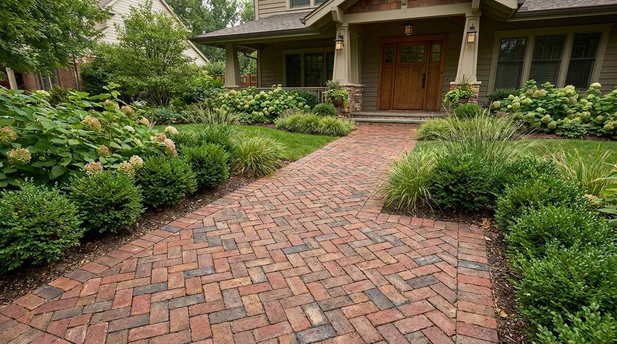 brick herringbone pattern