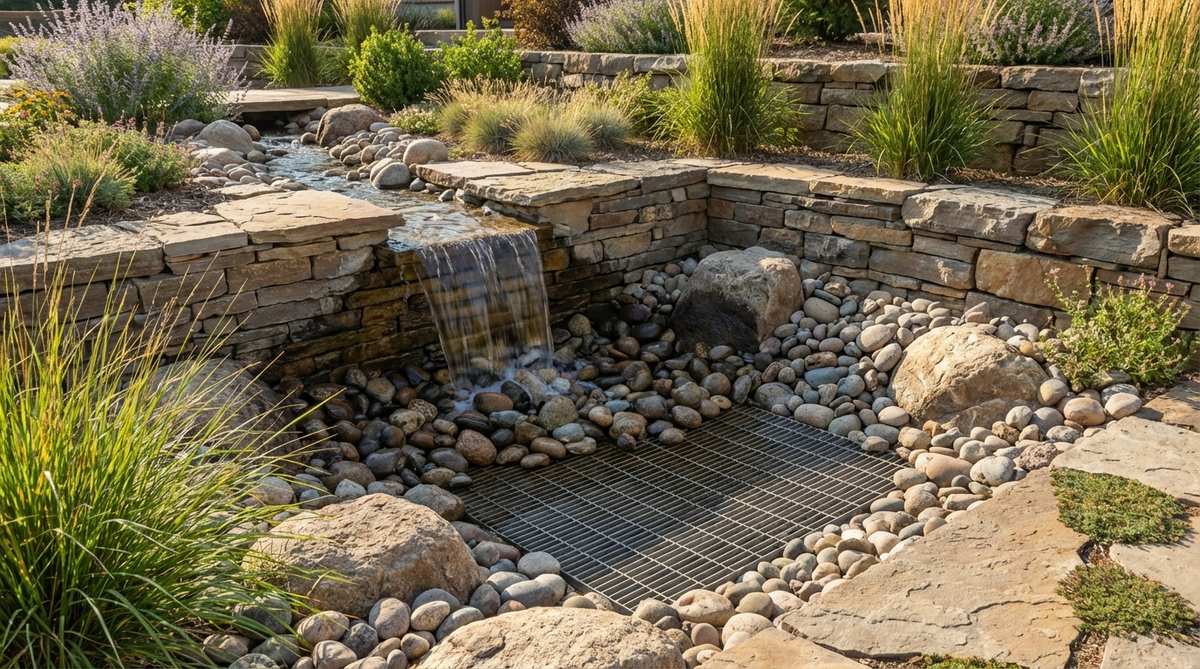 disappearing water feature
