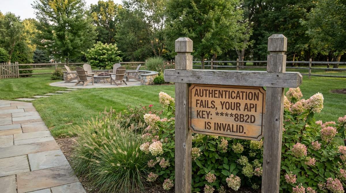 Authentication Fails, Your api key: ****8b2d is invalid