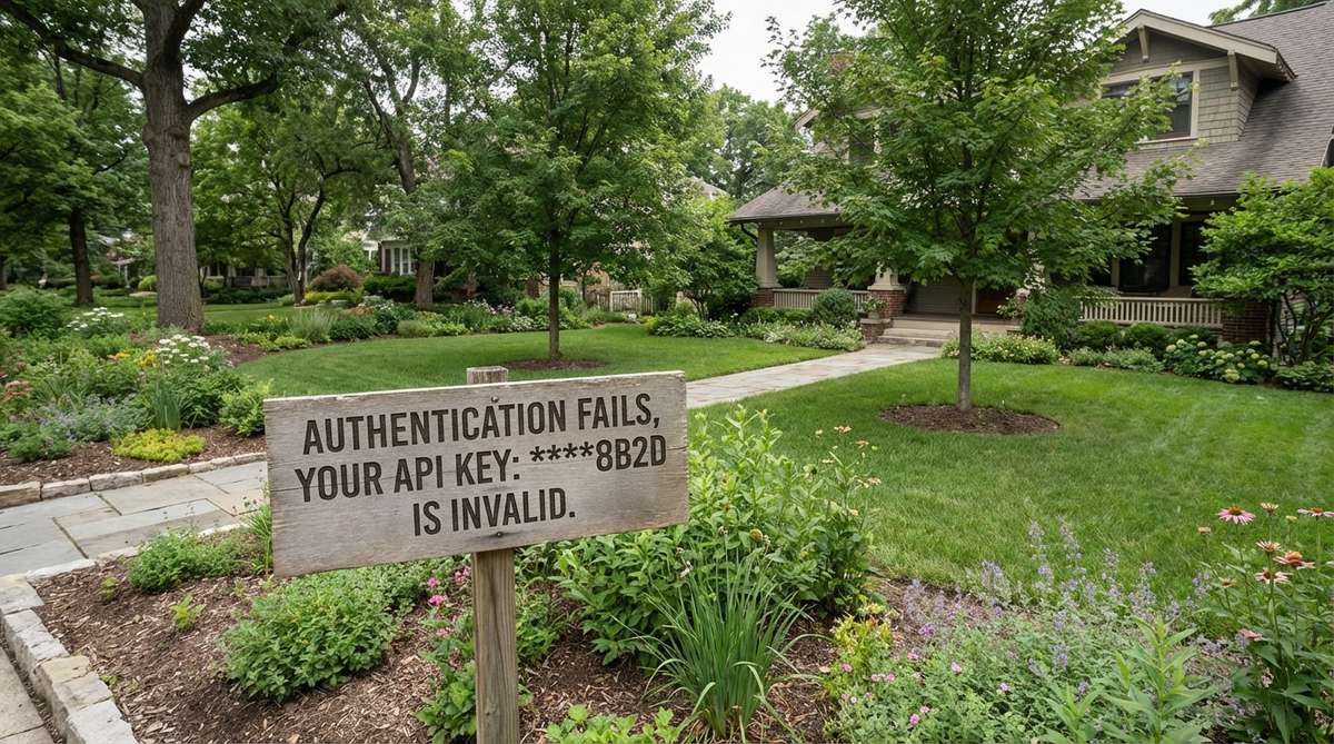 Authentication Fails, Your api key: ****8b2d is invalid