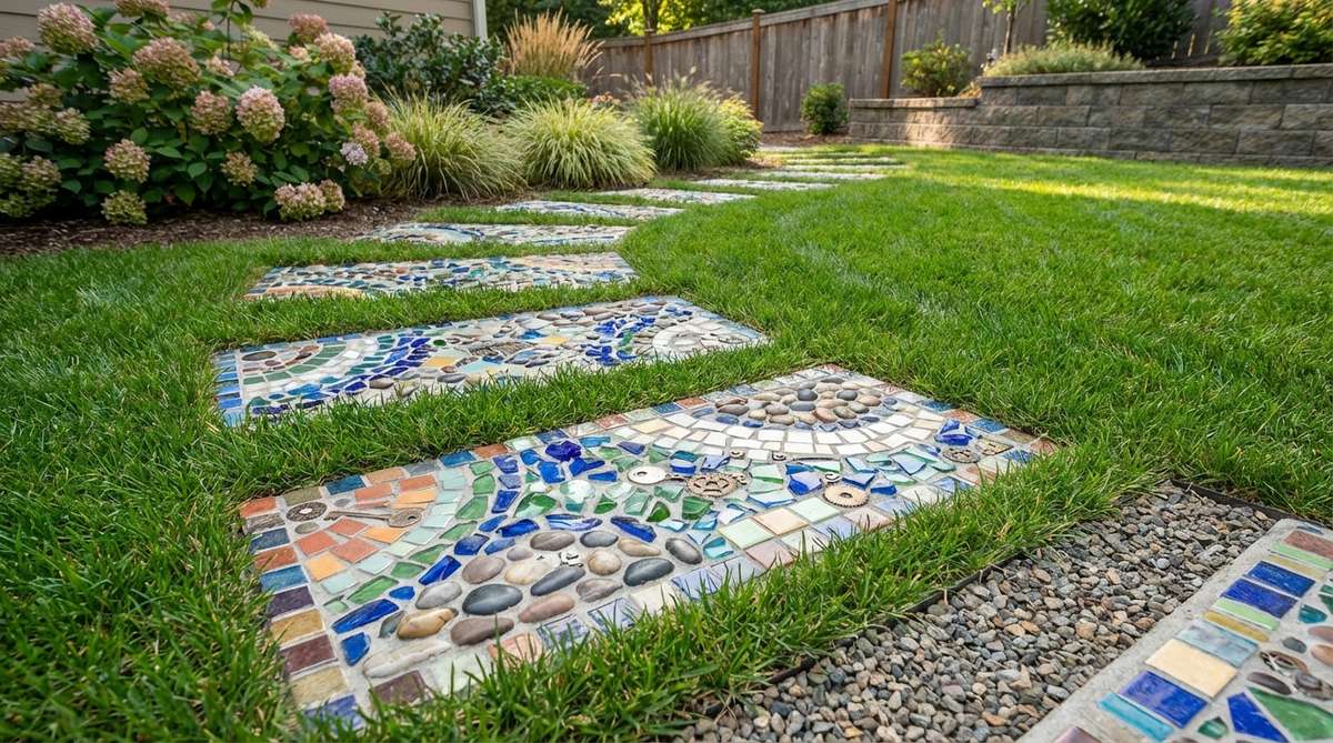 mosaic stepping stones