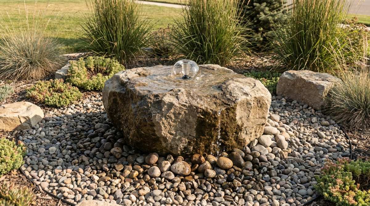 bubbling boulder fountain