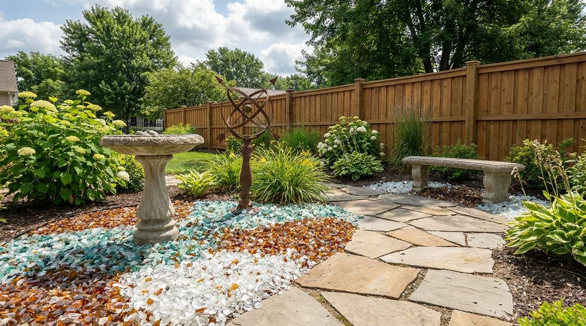 recycled glass mulch