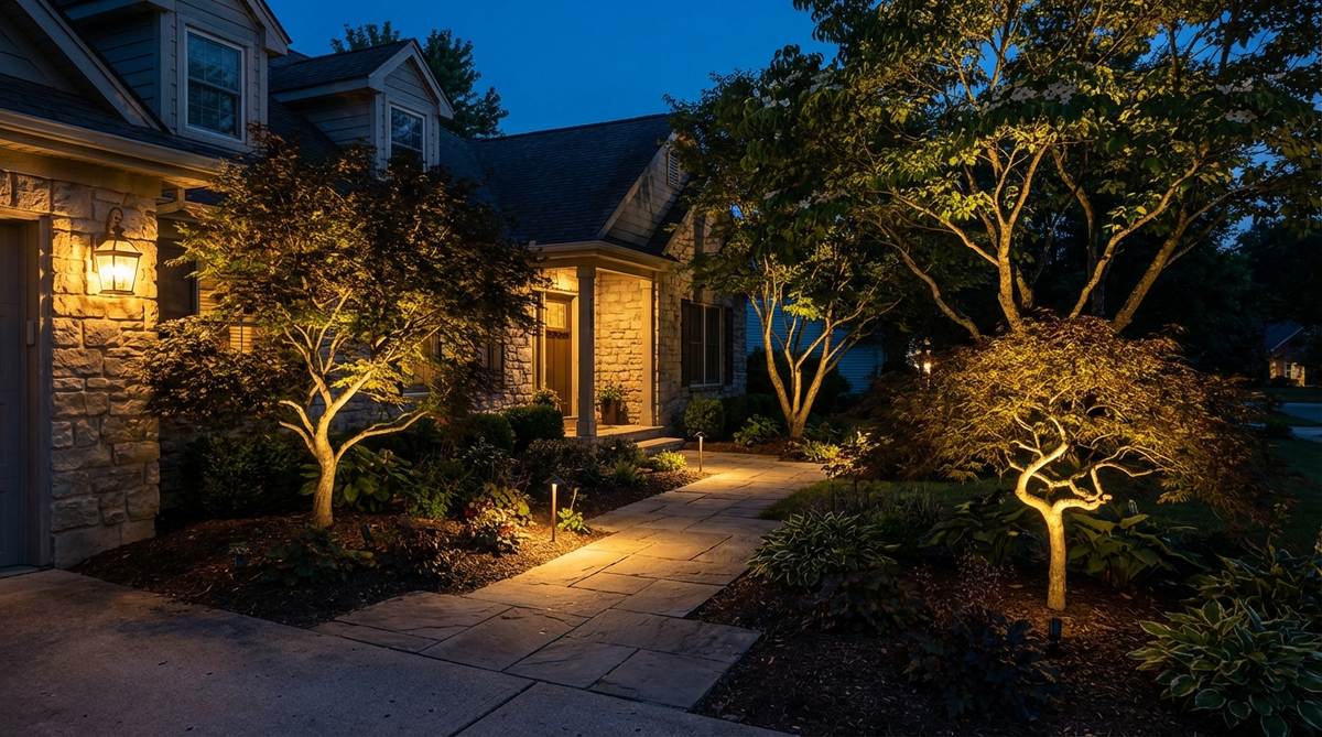 uplighting specimen trees