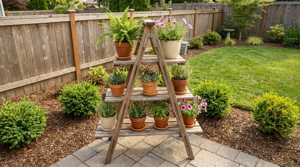 ladder style plant stands