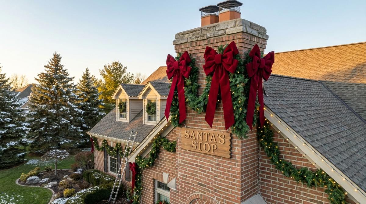 chimney rooftop decorative accents