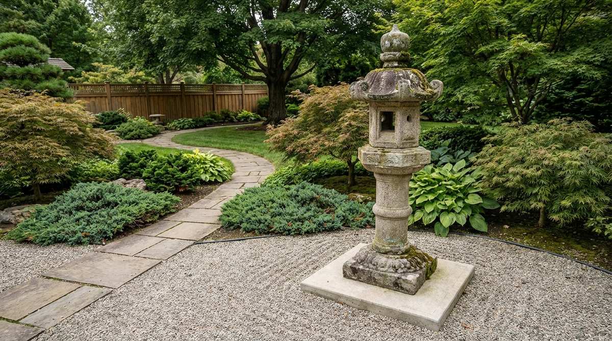 stone lantern placement
