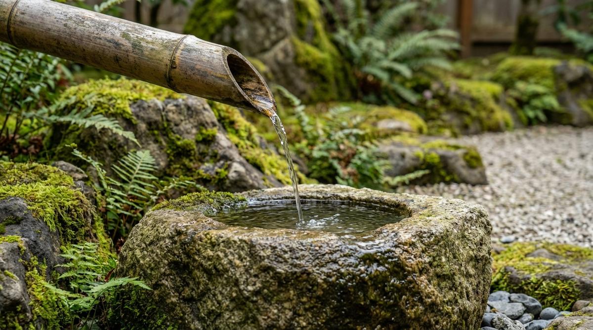 bamboo water spout