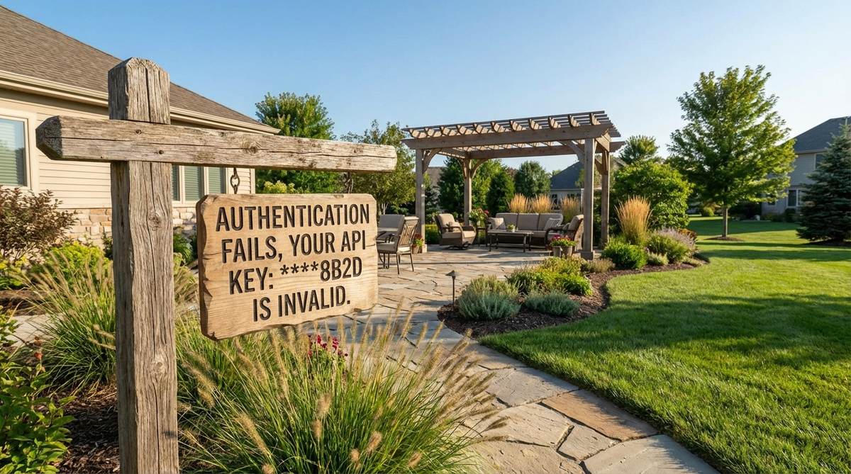 Authentication Fails, Your api key: ****8b2d is invalid