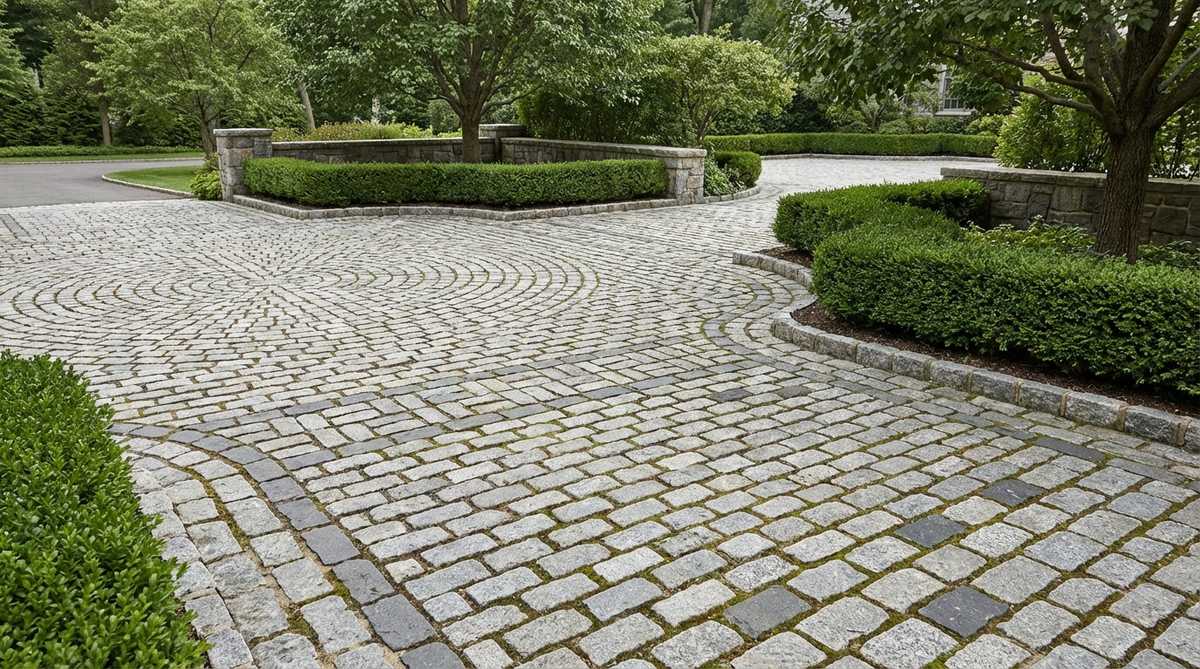 cobblestone accents