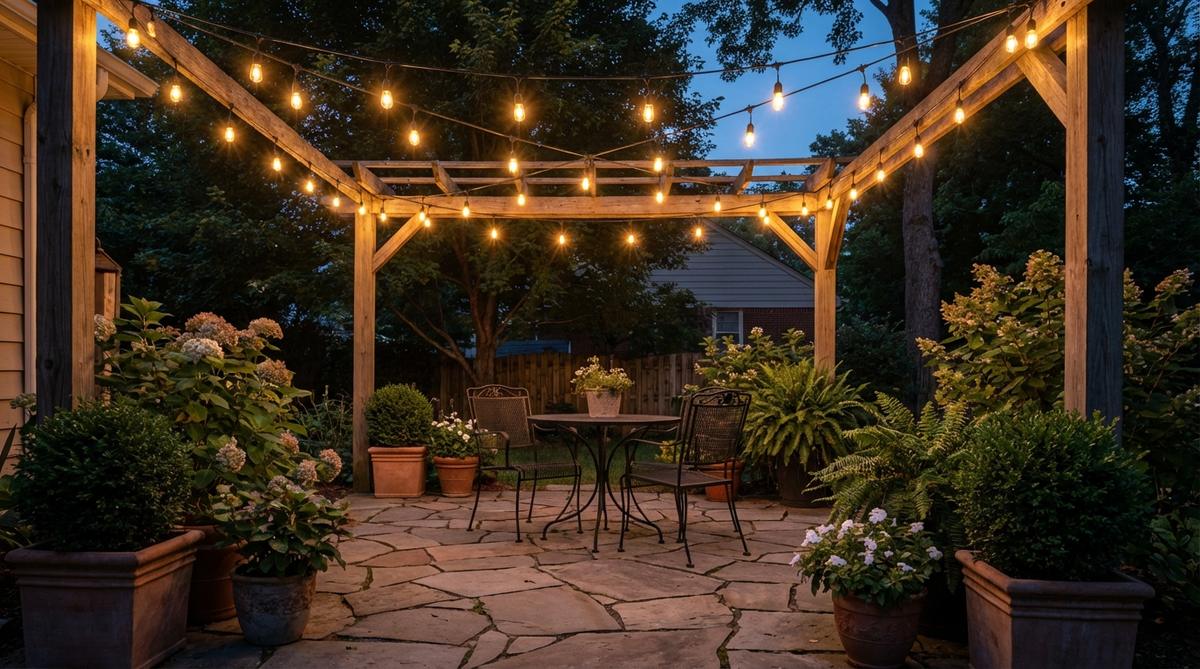 string light canopies