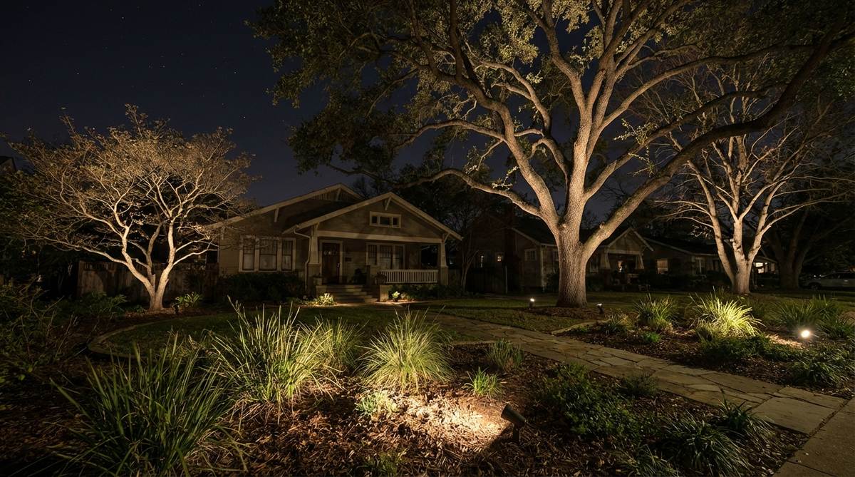 uplighting specimen trees
