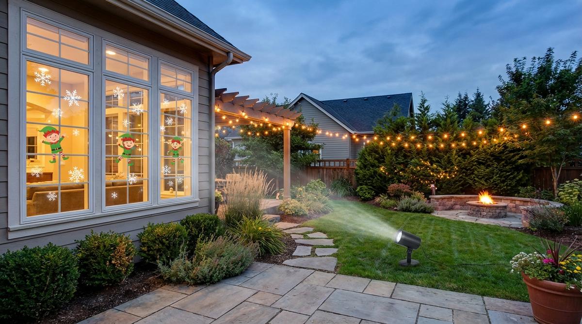 animated projection decorations