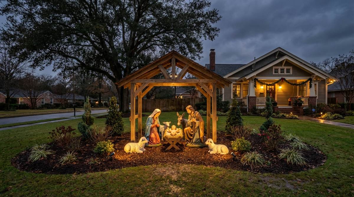 nativity scene installations