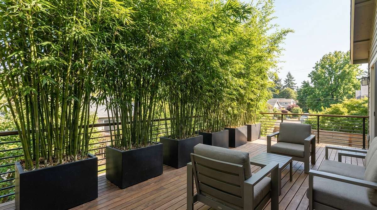 bamboo screen wall