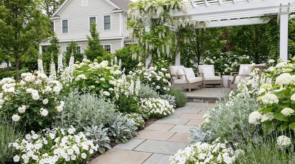 Monochromatic White Garden