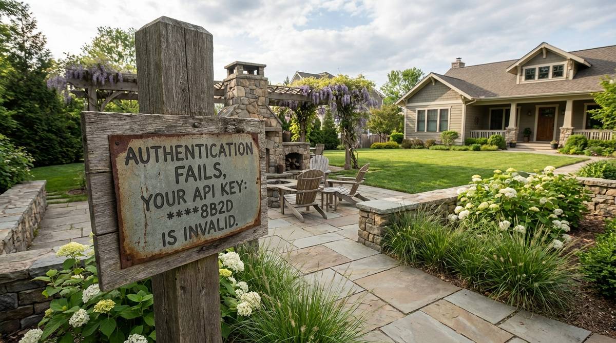 Authentication Fails, Your api key: ****8b2d is invalid