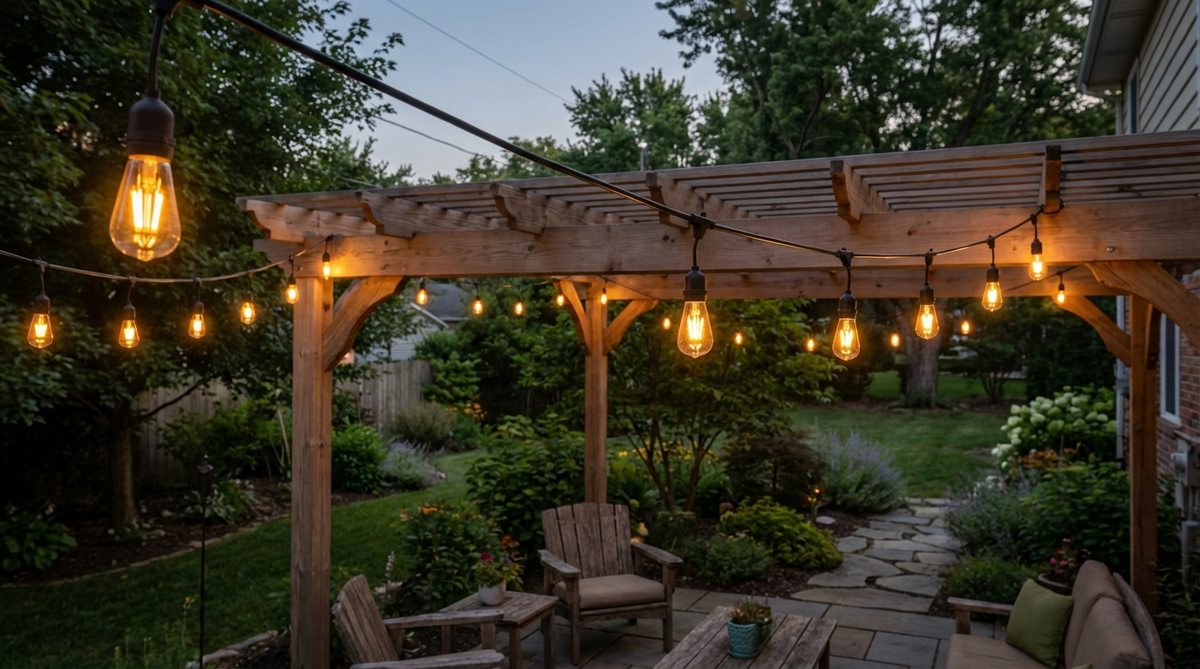 Reproduction Edison bulbs with visible LED filament arrays, featuring amber-tinted glass for 2200K ultra-warm light, ideal for outdoor relaxation zones. Shatter-resistant polycarbonate construction ensures safety in high-traffic areas, maintaining decorative shape even when unlit for daytime visual interest.