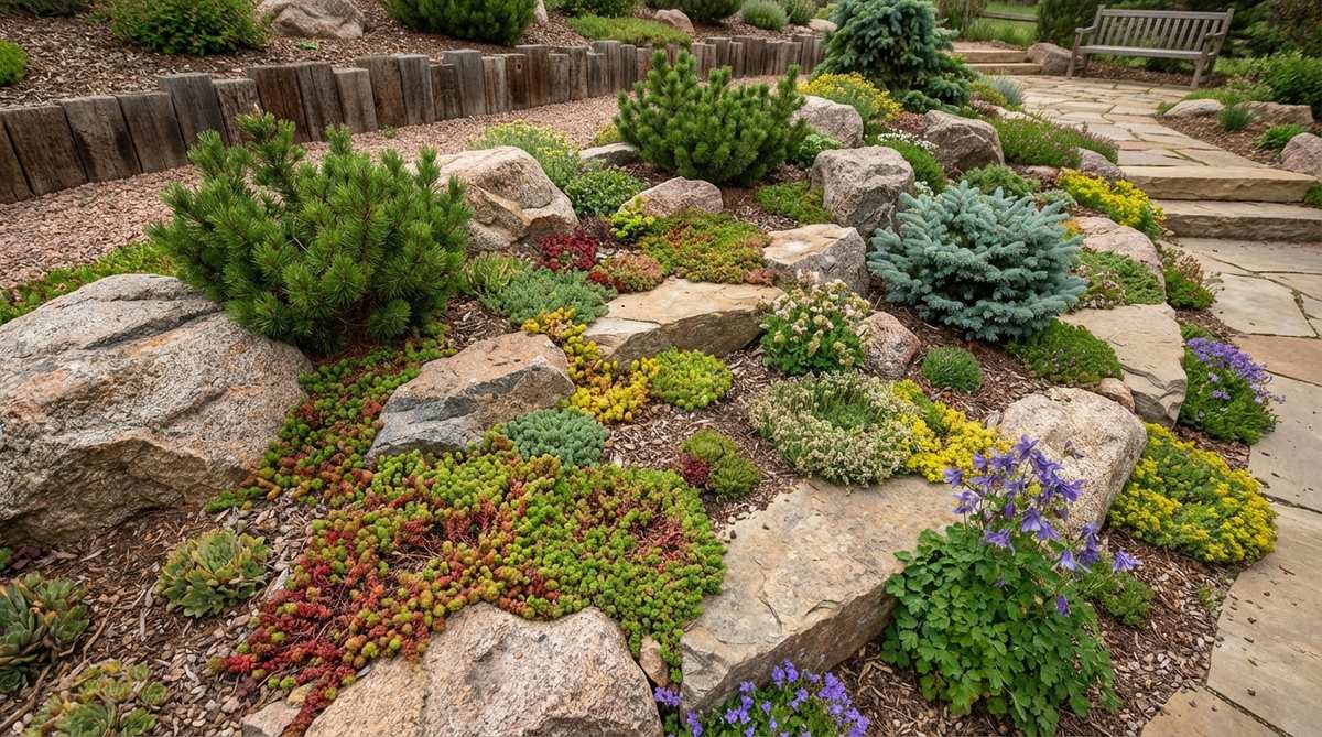 alpine rock garden