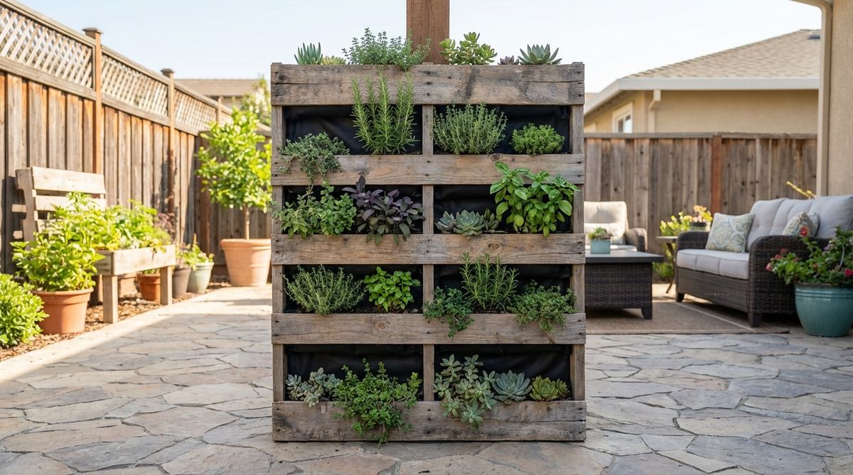 vertical pallet gardens