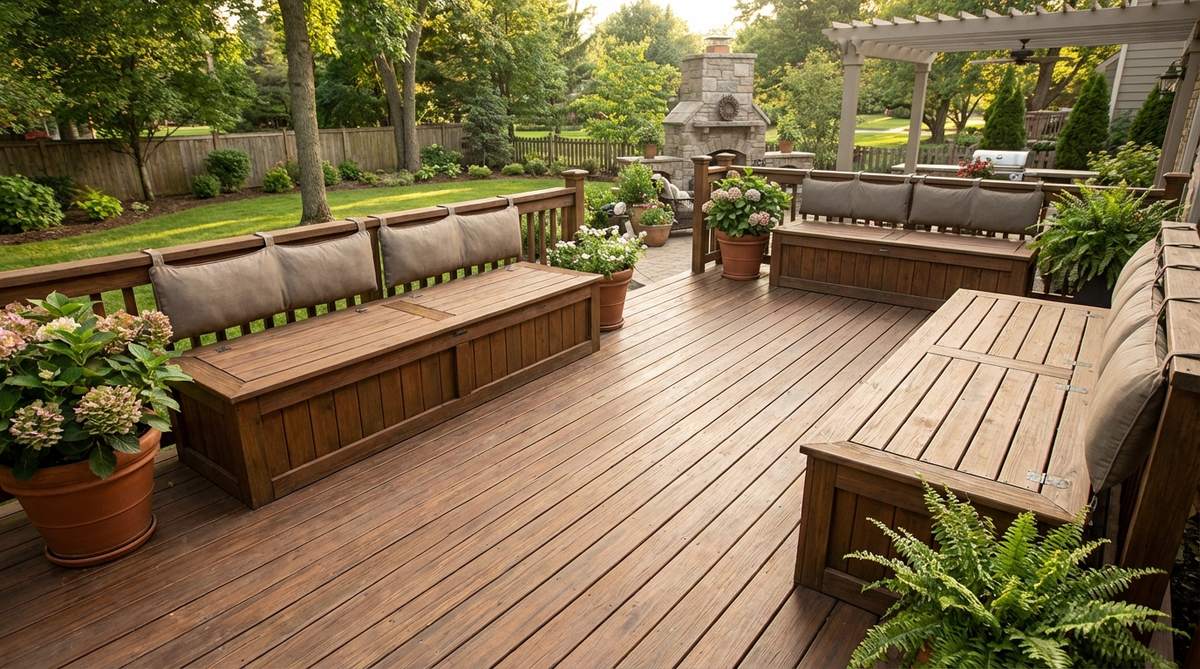 built in bench seating