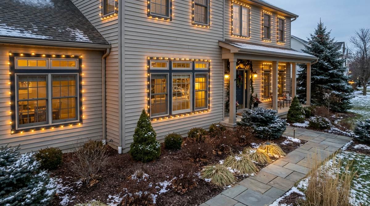 window frame outline lighting
