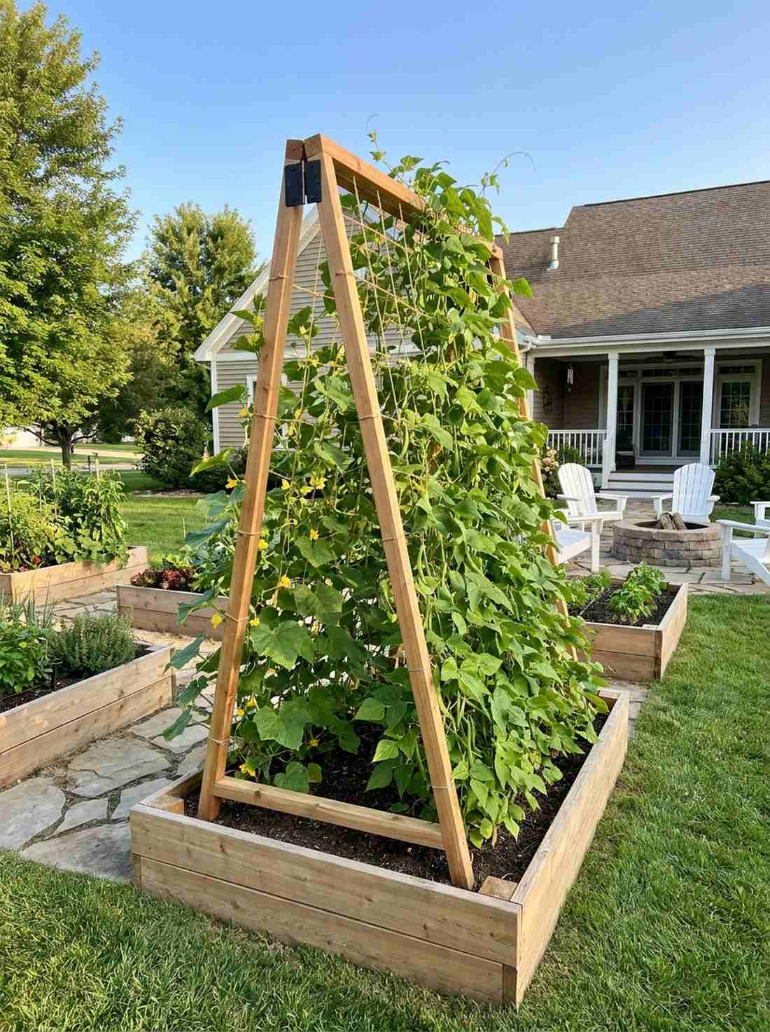 a frame double sided trellis
