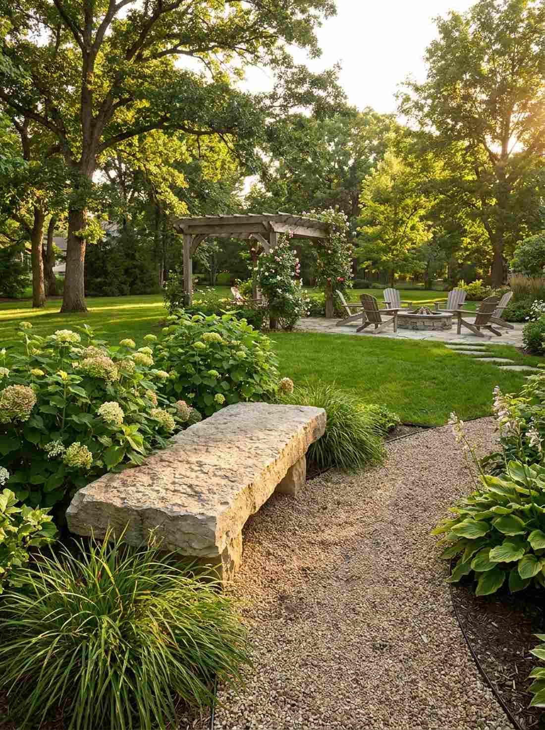 limestone benches