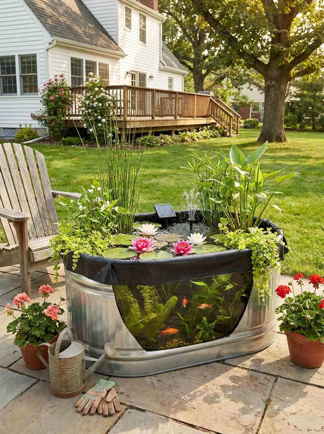 miniature pond ecosystem