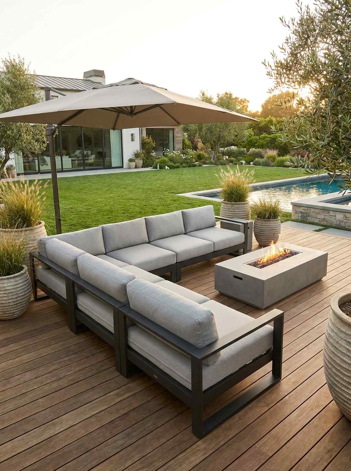 modular sectional with low profile