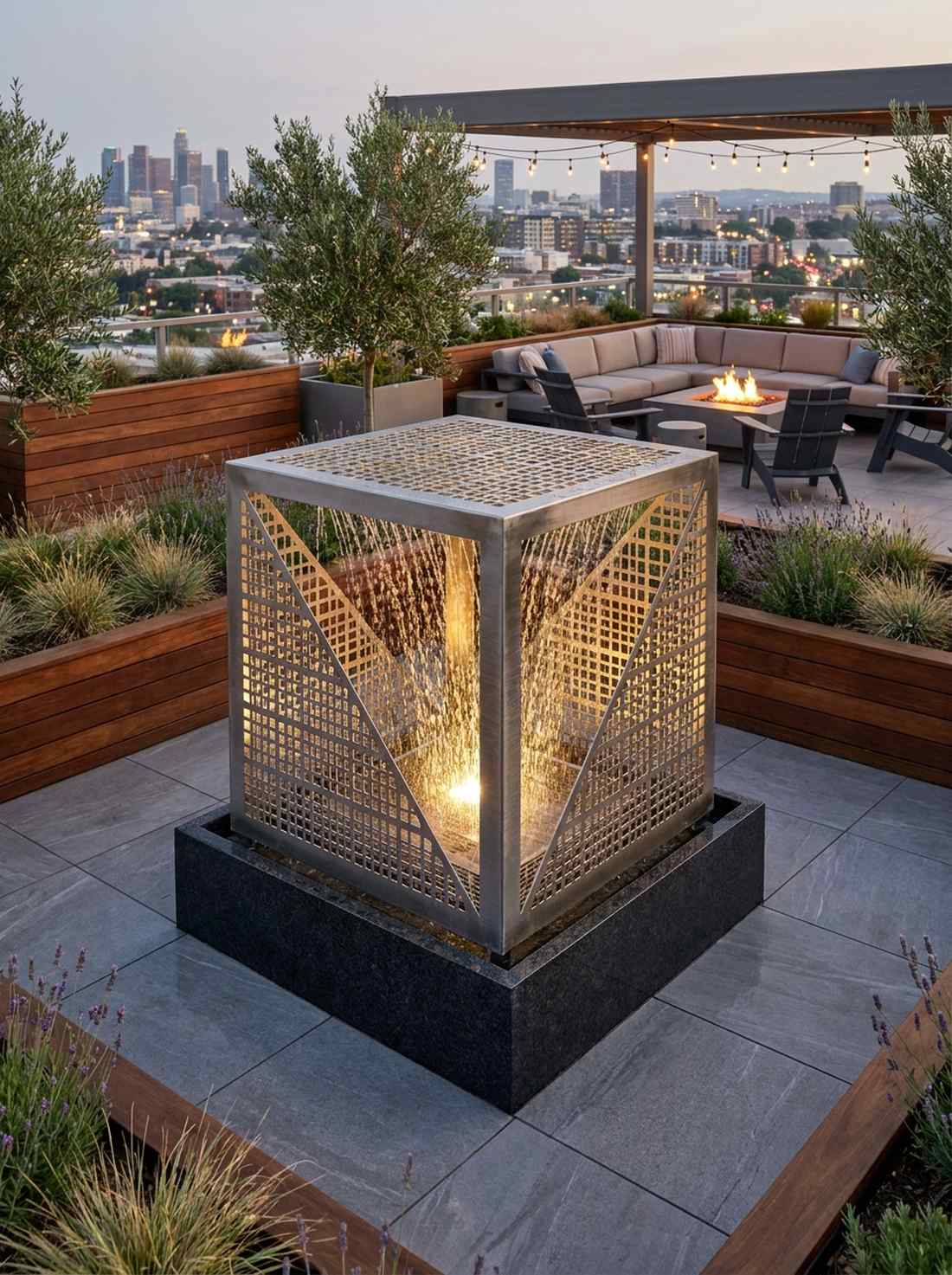 perforated cubic screen
