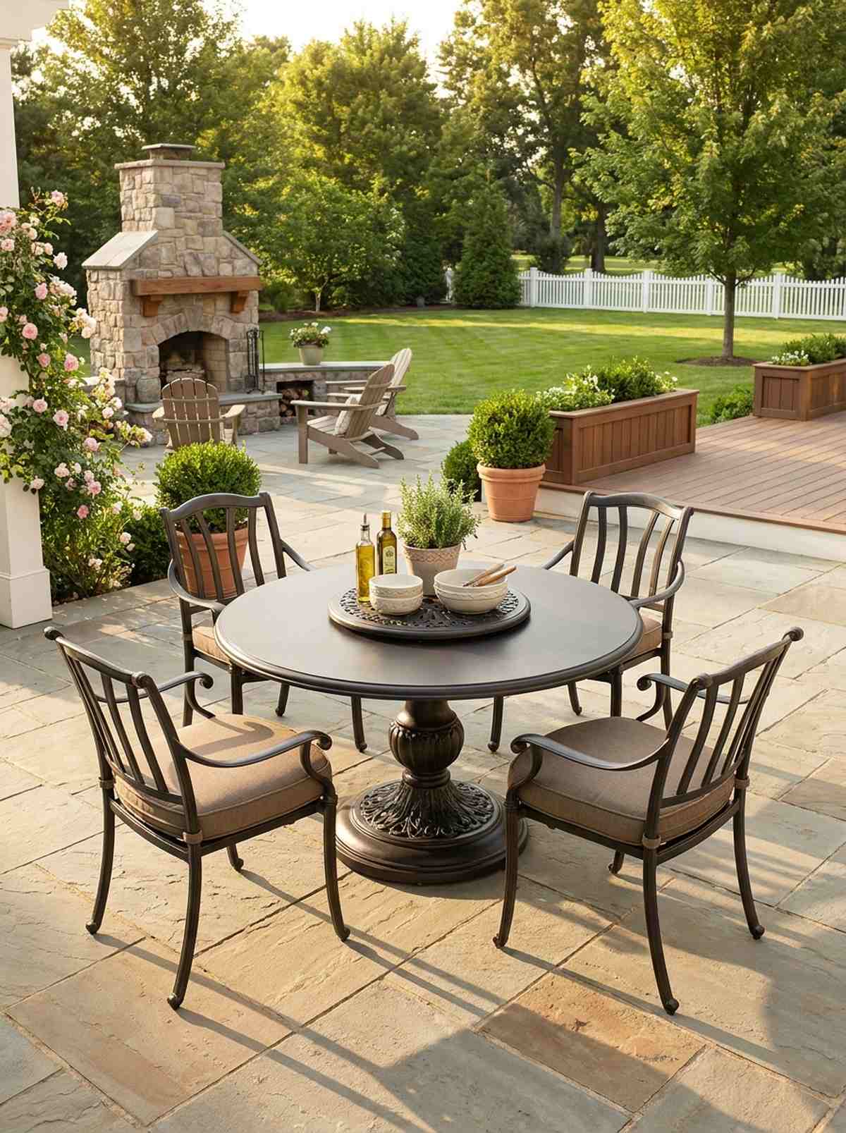round pedestal table for conversation flow