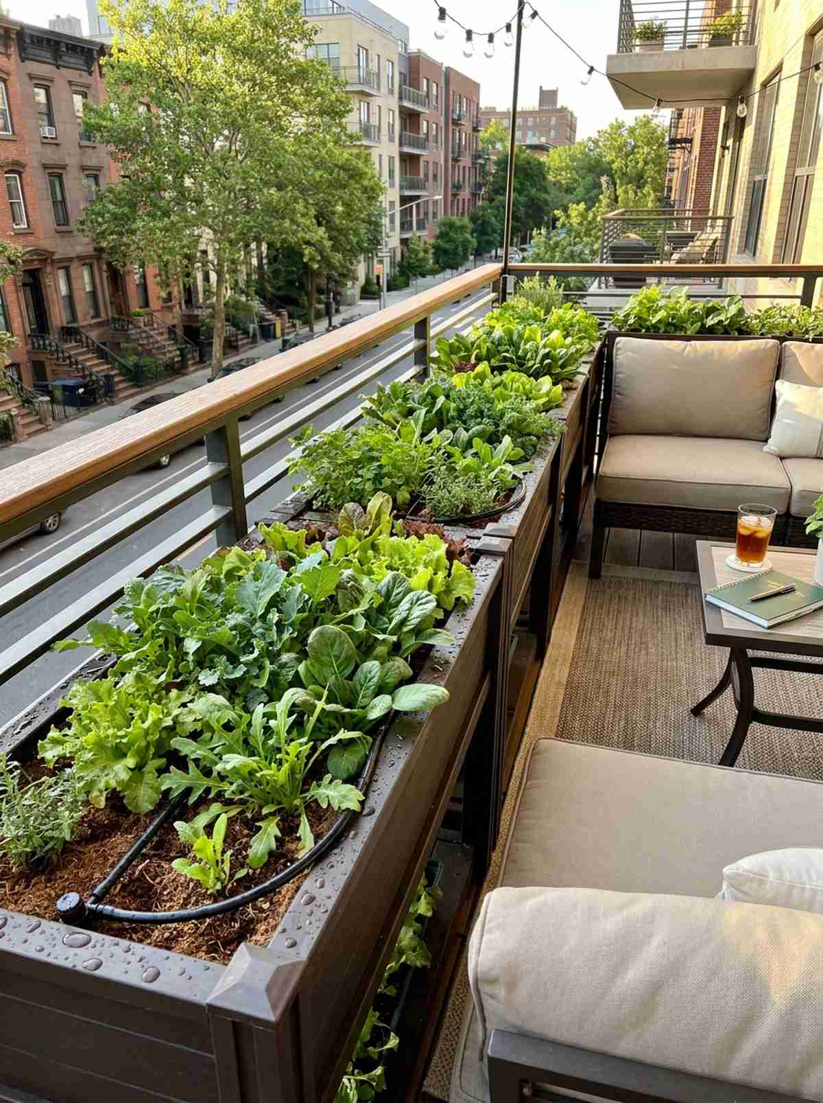 salad bar railing system