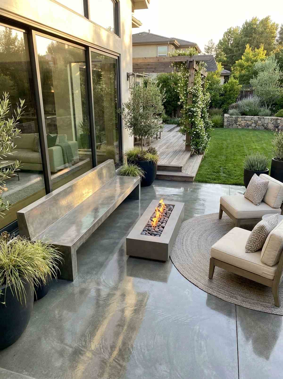 smooth trowel polished surface