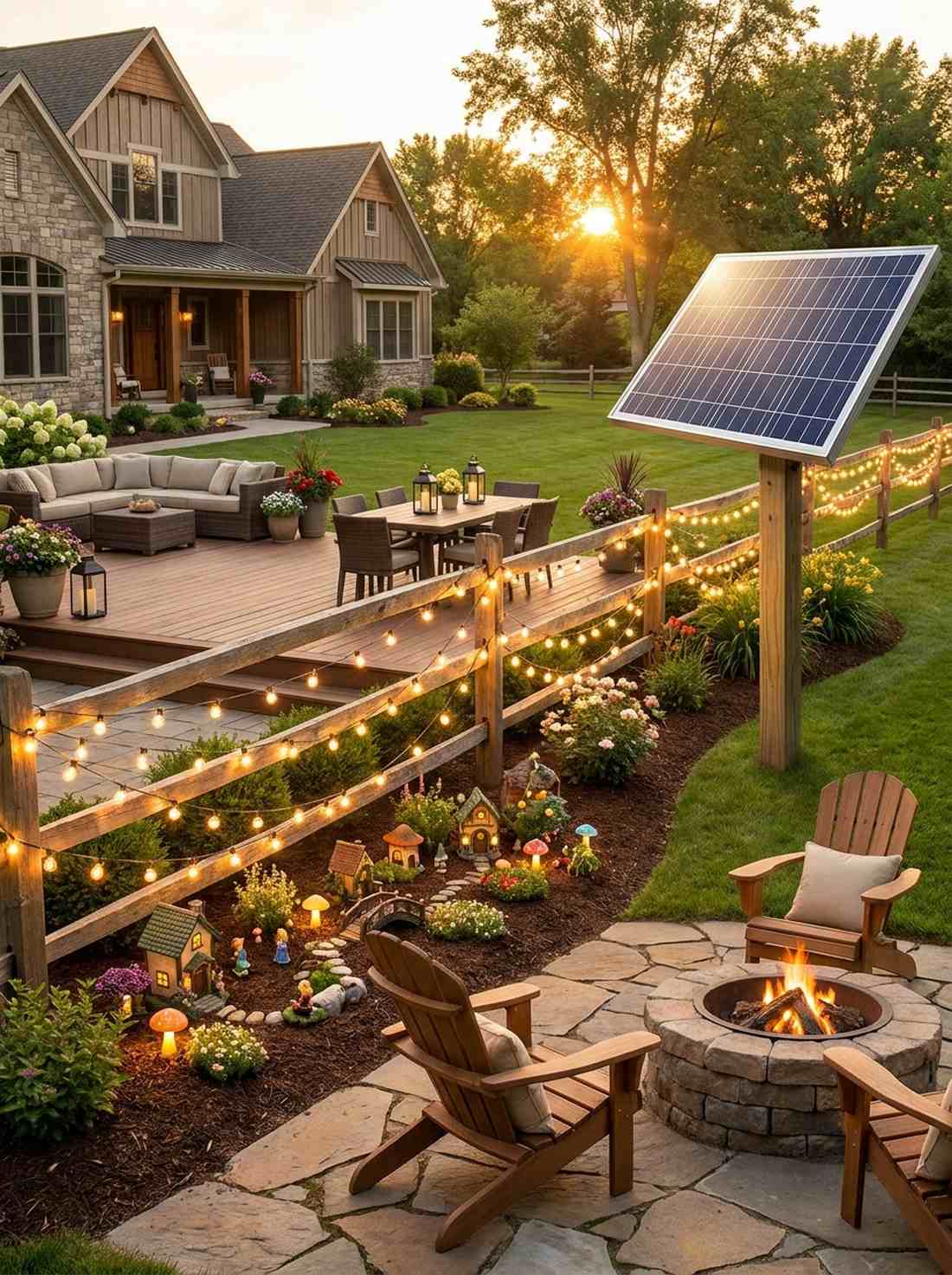solar rechargeable string sets