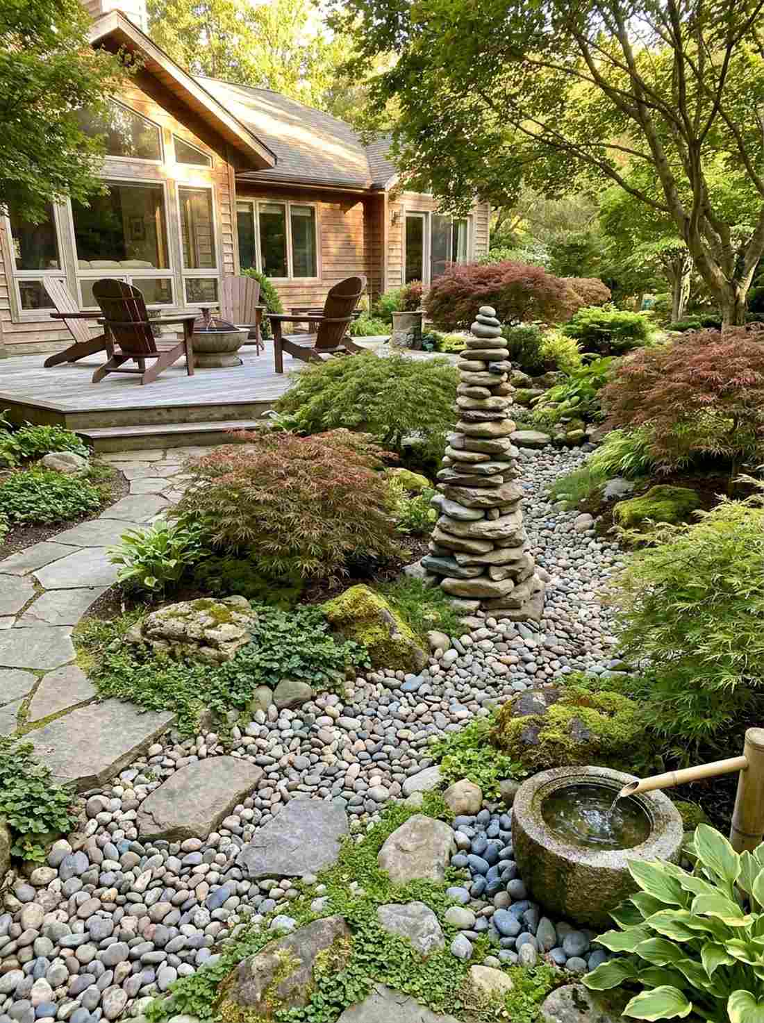 stacked stone tower